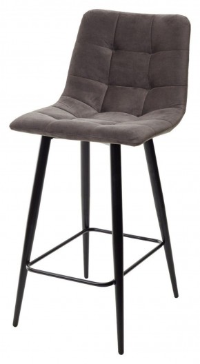 Полубарный стул CHILLI-QB графит #14, велюр / черный каркас (H=66cm) М-City в Покачах - pokachi.mebel-74.com | фото