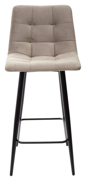 Полубарный стул CHILLI-QB латте #25, велюр / черный каркас (H=66cm) М-City в Покачах - pokachi.mebel-74.com | фото