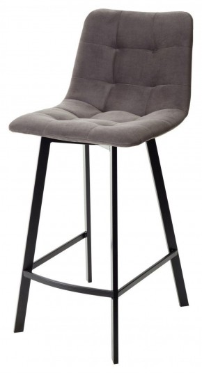 Полубарный стул CHILLI-QB SQUARE графит #14, велюр / черный каркас (H=66cm) М-City в Покачах - pokachi.mebel-74.com | фото