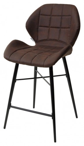 Полубарный стул MARCEL COWBOY-#800 темно-коричневый (H=65cm), ткань микрофибра М-City в Покачах - pokachi.mebel-74.com | фото