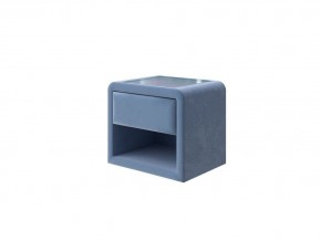PROxSON Тумба Cube (Ткань: Велюр Shaggy Ocean) 52x41 в Покачах - pokachi.mebel-74.com | фото
