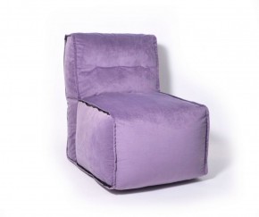 Прямое модульное бескаркасное кресло Комфорт (Фиолет велюр) в Покачах - pokachi.mebel-74.com | фото