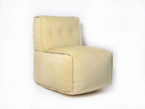 Прямое модульное бескаркасное кресло Комфорт (Желтый велюр) в Покачах - pokachi.mebel-74.com | фото