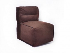 Прямое модульное бескаркасное кресло Комфорт (Шоколад велюр) в Покачах - pokachi.mebel-74.com | фото