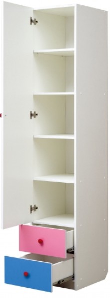 Шкаф 1-но дверный с ящиками и фотопечатью Совята 1.1 (400) в Покачах - pokachi.mebel-74.com | фото