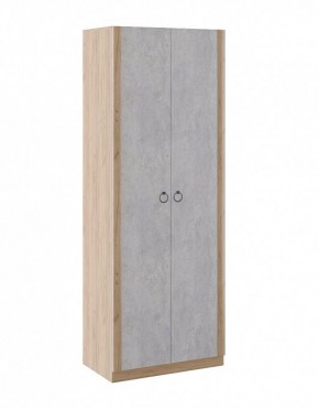 Шкаф 2 двери Глэдис М22 (Дуб Золотой/Цемент светлый) в Покачах - pokachi.mebel-74.com | фото