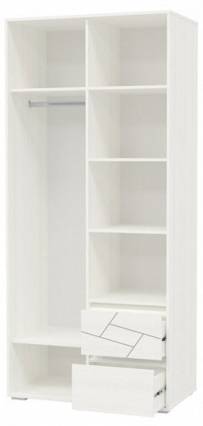 Шкаф 2-х дверный с ящиками АДЕЛИНА (4-4831рам.б) в Покачах - pokachi.mebel-74.com | фото