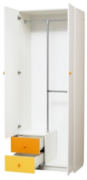 Шкаф 2-х дверный с ящиками и зеркалом Радуга (800) в Покачах - pokachi.mebel-74.com | фото