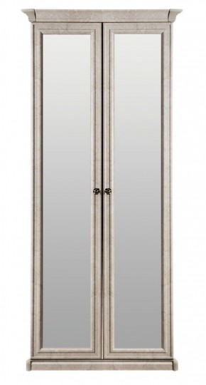 Шкаф 2-х створчатый с зеркалом Афина (крем корень) в Покачах - pokachi.mebel-74.com | фото