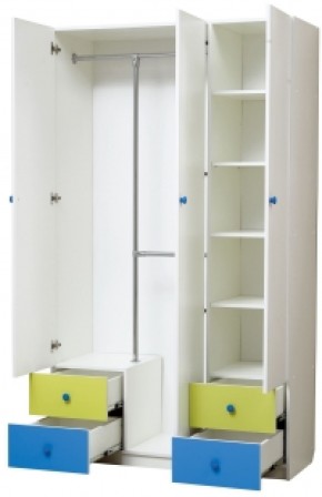 Шкаф 3-х дверный с ящиками и зеркалом Радуга (1200) в Покачах - pokachi.mebel-74.com | фото