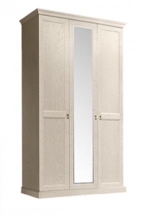 Шкаф 3-х дверный (с зеркалом) для платья и белья Венеция дуб седан (ВНШ1/3) в Покачах - pokachi.mebel-74.com | фото