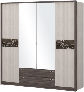 Шкаф 4-х дверный с зеркалом Шк69.2 МС Николь в Покачах - pokachi.mebel-74.com | фото