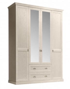 Шкаф 4-х дверный (с зеркалами) для платья и белья с выдвижными ящиками Венеция дуб седан (ВНШ1/41) в Покачах - pokachi.mebel-74.com | фото