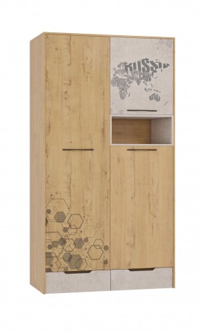 Шкаф для одежды 3 двери и 2 ящика Шк134.0 ДС Стэнфорд в Покачах - pokachi.mebel-74.com | фото