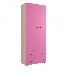 Шкаф ДМ 800 с 2-мя ящиками (розовый) в Покачах - pokachi.mebel-74.com | фото