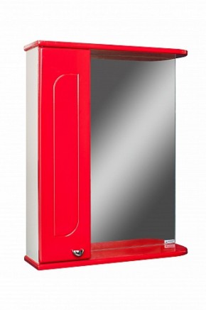 Шкаф-зеркало Радуга Красный 50 левый АЙСБЕРГ (DA1122HZR) в Покачах - pokachi.mebel-74.com | фото