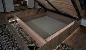 Спальня Джулия Кровать 160 МИ с подъемным механизмом Дуб крафт серый в Покачах - pokachi.mebel-74.com | фото