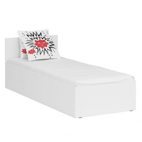 Стандарт Кровать 0800, цвет белый, ШхГхВ 83,5х203,5х70 см., сп.м. 800х2000 мм., без матраса, основание есть в Покачах - pokachi.mebel-74.com | фото