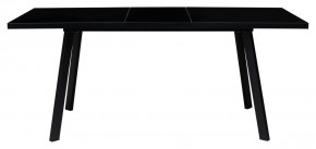 Стол ФИН 120 Черный, стекло/ Черный каркас М-City в Покачах - pokachi.mebel-74.com | фото