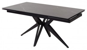 Стол FORIO 160 MATT BLACK MARBLE SOLID CERAMIC / BLACK, ®DISAUR в Покачах - pokachi.mebel-74.com | фото