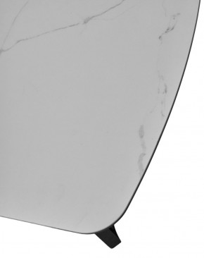 Стол RASMUS 160 TL-45 Белый мрамор, испанская керамика / черный каркас, ®DISAUR в Покачах - pokachi.mebel-74.com | фото