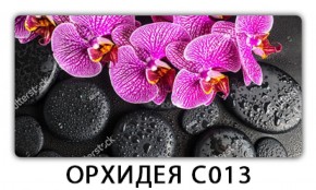 Стол раздвижной Трилогия с фотопечатью Орхидея R041 в Покачах - pokachi.mebel-74.com | фото