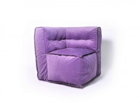 Угловое модульное бескаркасное кресло Комфорт (Фиолет велюр) в Покачах - pokachi.mebel-74.com | фото
