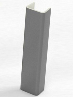 Торцевая заглушка  для цоколя h100 мм (Алюминий, Белый, Черный, Сонома) в Покачах - pokachi.mebel-74.com | фото