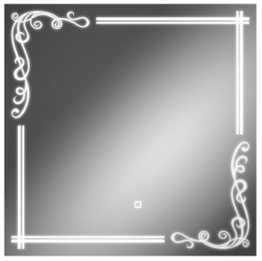 Зеркало Луандра 700х700 с подсветкой Домино (GL7035Z) в Покачах - pokachi.mebel-74.com | фото